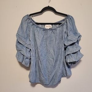 off the shoulder shirt size 8/m